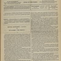 0501 - Page 489 - Sommaire / Hôpital Saint-Louis. M. Duplay. De la coxalgie. - Son diagnostic