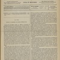 0533 - Page 521 - Sommaire / La vie. Études et problèmes de biologie générale. [Dr Brochin]