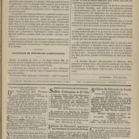 0539 - Page 527 - Variétés. Histologie et théorie cellulaire. Par M. le Docteur Édouard Fournié / Chronique et nouvelles scientifiques. Faculté de médecine de Paris / Laboratoire des Cliniques de la Charité