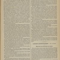 0543 - Page 531 - Hôpital Temporaire. M. Duguet. Mort subite par embolie pulmonaire dans un cas de kyste ovarique volumineux compliqué d'ascite / Clinique laryngoscopique. M. Ch. Fauvel. Étude sur les ulcérations du larynx