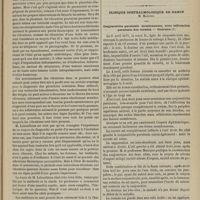0559 - Page 547 - Revue clinique hebdomadaire. Conférences cliniques de M. Laboulbène. - Valeur des vibrations locales sur le cou et sur le thorax comme moyen de diagnostic / Clinique ophthalmologique de Nancy. M. Monoyer. Conjonctivite purulente membraneuse, avec infiltration purulente des cornées. - Guérison