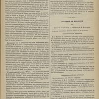 0577 - Page 565 - Revue de la presse. Des causes qui produisent le lait rouge. (Journ. de méd. et de chir. pratiques) / Recherches sur la formation des eaux sulfureuses naturelles, par M. Planchard. (Journal de méd. et de pharm. de l'Agérie) / L'ovariotomiste Spencer Wells. (Journ. de méd. et de chir. pratiques) / Inconvénients des injections localisées de chloroforme. (Revue de thér. méd. chir.) / Académie de médecine. Séance du 18 juin 1878. Correspondance officielle / Correspondance non officielle
