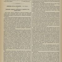 0598 - Page 586 - Séance de l'Académie de médecine. [Dr Victor Revillout] / Hôpital de la Charité. M. Gosselin. Péritonite suppurée consécutive à l'ablation d'un polype utérin