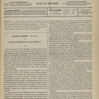 0637 - Page 625 - Sommaire / Hôpital Necker. M. Potain. Paralysie rhumatismale du nerf médian