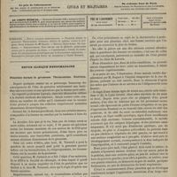 0653 - Page 641 - Sommaire / Revue clinique hebdomadaire. Pleurésie durant la grossesse. Thoracentèse. Guérison