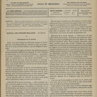 0661 - Page 649 - Sommaire / Hôpital des Enfants-Malades. M. Bouchut. Traitement de la chorée
