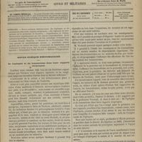 0701 - Page 689 - Sommaire / Revue clinique hebdomadaire. De l'épilepsie et du traumatisme dans leurs rapports réciproques