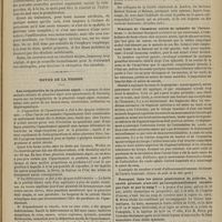 0719 - Page 707 - Hôpital de la Charité. M. Hardy. Hémiplégie. - Tumeur cérébrale : gliome ou syphilis ? / Revue de la presse. Les irrégularités de la pleurésie aiguë. (Gaz. hebdom.) / Quelle jambe doit-on saisir pour la version dans le cas de présentation des membres supérieurs ? (Province méd.) / Fracture de l'humérus suivie de sphacèle de l'avant-bras. (Journ. de méd. et de chir. prat.) / Pourquoi, dans les plaies pénétrantes de poitrine, la cavité pleurale n'est-elle qu'exceptionnellement envahie par l'air et par le sang ?