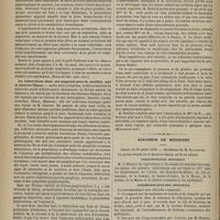 0720 - Page 708 - Revue de la presse. Pourquoi, dans les plaies pénétrantes de poitrine, la cavité pleurale n'est-elle qu'exceptionnellement envahie par l'air et par le sang ? (Revue de thér. méd.-chir.) / La tuberculose dans ses rapports avec la scrofule, par le Docteur Thaon. (Progrès méd.) / De l'hérédité de la phthisie. (Mouvement méd.) / Académie de médecine. Séance du 29 juillet 1878. Correspondance officielle / Correspondance non officielle / Élection