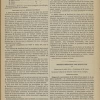 0721 - Page 709 - Académie de médecine. Séance du 29 juillet 1878. Élection / Discussion sur la méthode graphique. M. Bouillaud / Société médicale des hôpitaux. Séance du 26 juillet 1878. Communications. Diagnostic anatomique de la tuberculose aiguë et de la fièvre typhoïde. M. Laveran