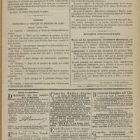 0723 - Page 711 - Société médicale des hôpitaux. Séance du 26 juillet 1878. Communications. Kyste du foie traité avec succès par la méthode de Jobert. M. Gallard / Anévrysme de l'aorte. M. Féréol / Thèses soutenues à la Faculté de médecine de Paris pendant l'année 1878 / Chronique et nouvelles scientifiques / Bulletin bibliographique