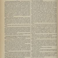 0762 - Page 750 - Hôpital militaire de Versailles. Anévrysme traumatique faux-consécutif de l'artère temporo-frontale. Par le Docteur Rizet / Revue de la presse. Lipomes symétriques généralisées. (Province méd.) / Adénite inguinale prise pour une hernie. (Revue de thér. méd.-chir.) / Avantages de l'unipiqûre à chaque bras dans la vaccination de très-jeunes enfants. (Nice médical.) / Tentative d'empoisonnement par la digitaline. Guérison. (France méd.) / Développement d'un cancroïde sur une plaque de psoriasis du doigt
