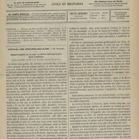 0797 - Page 785 - Sommaire / Hôpital des Enfants-Malades. M. Bouchut. Hypertrophie de la rate et fièvre intermittente dans l'enfance. (Leçon recueillie par M. J.-B. Gauché...)