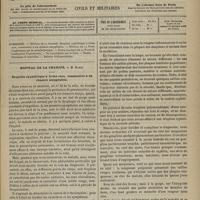 0845 - Page 833 - Sommaire / Hôpital de la Charité. M. Hardy. Éruption syphilitique à forme rare, consécutive à un chancre amygdalien