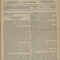 0861 - Page 849 - Sommaire / Société de chirurgie. (Revue mensuelle). Fracture intra-utérine. (Séances des 27 mars et 3 avril). M. Anger / Kyste du cou à contenu huileux : guérison par l'injection d'alcool pur, par M. Malherbe... Séance du 3 avril. M. Guyon...