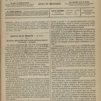 0869 - Page 857 - Sommaire / Hôpital de la Charité. M. Hardy. Bronchite généralisée avec broncho-pulmonie chez un alcoolique. - Autopsie