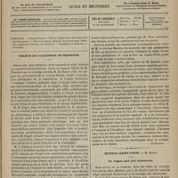 0877 - Page 865 - Sommaire / Séance de l'Académie de médecine. [Dr Brochin] / Hôpital Saint-Louis. M. Duplay. Du valgus pied plat douloureux