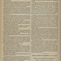 0888 - Page 876 - Clinique ophthalmologique. M. Ch. Abadie. Cécité congénitale ayant disparu spontanément quelques mois après la naissance / Royal College of Surgeons. M. Tim. Holmes. Leçons sur le traitement des anévrysmes. (Traduites de l'anglais par le Dr C. Caussidou)
