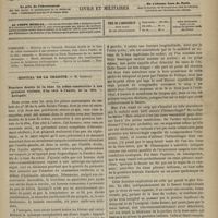 0893 - Page 881 - Sommaire / Hôpital de la Charité. M. Gosselin. Fracture double de la base du crâne consécutive à une pression violente, d'un côté à l'autre, de la tête. - Autopsie