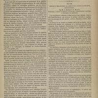 0897 - Page 885 - Hôpital de la Pitié. M. Gallard. Traitement de la métrite chronique / Étude chimique et thérapeutique des combinaisons lactées du bichlorure hydrargyrique, par M. le Docteur J.-A. Mandon... / Revue de la presse. Un proverbe arabe. (Gaz. méd. de l'Algérie)