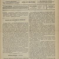 0925 - Page 913 - Sommaire / Séance de l'Académie de médecine. [Dr Brochin] / Hôpital Necker. M. Potain. I. Diagnostic différentiel entre une éruption eczémateuse et un érysipèle de la face. - II. Angine herpétique