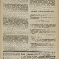 0931 - Page 919 - Bibliographie. I. Dictionnaire de botanique, de H. Baillon... Paris, Hachette et Compagnie. - II. Application des sciences à la médecine, par le Docteur E. Fournié... Paris, Ve Adrien Delahaye et Compagnie. - III. Leçons cliniques sur les maladies du foie, par Ch. Murchison... Paris, Ve Adrien Delahaye et Compagnie / Chronique et nouvelles scientifiques / Bulletin bibliographique