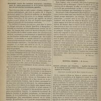 0960 - Page 948 - Revue clinique hebdomadaire. Métallothérapie. - Nouvelles et dernières expériences de la commission de la Société de biologie / Hémiplégie droite des membres seulement ; ramollissement du lobule paracentral et de la partie supérieure des circonvolutions ascendantes gauches / Hôpital Cochin. M. Desprès. Adénite salivaire par rétention. - Aphthe du plancher de la bouche ayant produit l'oblitération passagère du conduit de Warthon. Observation recueillie par M. Mary...