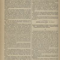 0966 - Page 954 - Hôpital de la Charité. M. Hardy. Des signes à l'aide desquels on peut diagnostiquer le passage de la pneumonie de la seconde à la troisième période / Hôpital de la Pitié. M. Verneuil. Rupture par écrasement de l'artère et de la veine poplitées. - Anévrysme faux primitif. - Gangrène du pied. - Amputation de la cuisse. Guérison