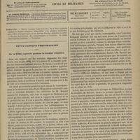 1045 - Page 1033 - Sommaire / Revue clinique hebdomadaire. De la fièvre typhoïde pendant le dernier trimestre