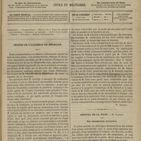 1061 - Page 1049 - Sommaire / Séance de l'Académie de médecine. [Dr Brochin] / Hôpital de la Pitié. M. Verneuil. Des dénudations artérielles