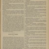 1065 - Page 1053 - Académie de médecine. Séance du 12 novembre 1878. Lectures. Diversité des effets produits par les matières septiques, suivant leur degré d'altération. M. Colin / Revue de la presse. Splénotomies, par Billroth. (Wiener med. Wochensch. et Marseille méd.) / Plaie pénétrante de l'abdomen par instrument tranchant dans un accès de délire ; perte considérable de substance de l'épiploon ; guérison. (Rev. méd. de l'Est) / Théories du diabète