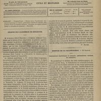 1085 - Page 1073 - Sommaire / Séance de l'Académie de médecine. [Dr Brochin] / Hospice de la Salpêtrière. M. Charcot. Contracture hystérique et aimant ; phénomènes curieux de transfert