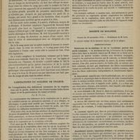 1127 - Page 1115 - Hôpital des Enfants-Malades. M. Bouchut. Purpura haemorrhagica. - Hémorrhagies de la rétine. - Épistaxis abondantes. - Anémie grave et hypoglobulie. - Transfusion. - Guérison / Laboratoire du Collège de France. De l'exagération des influences normales de la respiration sur le pouls, dans les cas d'anévrysme intra-thoracique et de la persistance du canal artériel. Par M. Franck / Société de biologie. Séance du 30 novembre 1878. Communications. Relations de la sixième et de la troisième paires des nerfs crâniens. M. Mathias Duval, à l'occasion de la présentation par M. Graux / Anesthésie locale ; injection d'éther. M. Dumont-Pallier