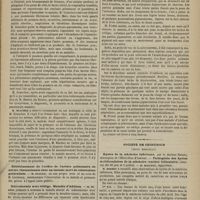 1129 - Page 1117 - Société médicale des hôpitaux. Séance du 22 novembre 1878. Pleurésie purulente. M. Moutard-Martin, à l'occasion de la communication, par M. Rendu / De la pneumonie massive. M. Grancher / Rétrécissement de l'orifice de l'artère pulmonaire de nature rhumatismale chez un malade mort de tuberculose généralisée. M. Duguet, en son propre nom et au nom de M. Landouzy / Sclérodermie avec vitiligo. Maladie d'Addison. M. Féréol / Société de chirurgie. (Revue mensuelle). Kystes de la mâchoire inférieure, par le Docteur Herbet... - Pathogénie des kystes multiloculaires de la mâchoire (variété folliculaire) (séances des 26 juin et 3 juillet). M. Magitot... M. Herbet
