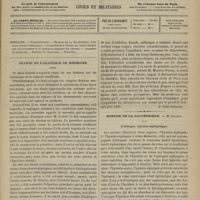 1133 - Page 1121 - Sommaire / Séance de l'Académie de médecine. [Dr Victor Revillout] / Hospice de la Salpêtrière. M. Charcot. L'attaque hystéro-épileptique