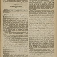 1143 - Page 1131 - Revue clinique hebdomadaire. Les éruptions médicamenteuses / Société de chirurgie. Observation de trépanation, accompagnée de considérations sur le rôle des pieds des circonvolutions frontales, au point de vue des phénomènes moteurs, par M. Chalot... (Séance du 24 juillet). M. Le Dentu... / Calcul vésical extrait par la dilatation de l'urèthre, chez une jeune fille. M. Le Dentu / Blessure de l'artère mammaire interne, épanchement considérable dans la cavité pleurale gauche. - Résorption rapide de l'épanchement. - Guérison, par M. Baudon... (Séance du 31 juillet). M. Lucas Championnière / Des adhérences des muscles droits avec la capsule de Ténon, par M. Boucheron. (Séance du 31 juillet). M. Trélat...