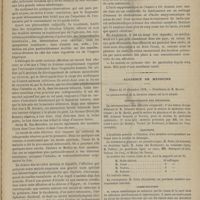 1161 - Page 1149 - De la douve ou distome hépatique chez l'homme. Par le Docteur Prunac... / Académie de médecine. Séance du 10 décembre 1878. Correspondance non officielle / Élections / Communication. M. Colin : Les causes de la mort dans les affections charbonneuses et septicémiques