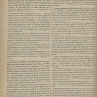 1166 - Page 1154 - Société de chirurgie. Note sur les ganglions lymphatiques placés entre la vessie et le rectum de l'homme, dans un cas de tuberculisation de la prostate, des deux vésicules séminales, de l'uretère droit et des deux reins, chez un enfant de neuf ans et demi (séance du 11 septembre). M. Lannelongue / Anévrysme artério-veineux du pli de l'aine. M. Berger / Observation d'aïnhum ; anévrysmes poplités ; extirpation d'enchondrome de la parotide droite ; ptérygion charnu double externe et interne, par M. José Pereira Guimaraes... (Séance du 18 septembre). M. Delens... / Forme particulière d'ostéo-périostite subaiguë. (Séance du 18 septembre). M. Duplay / Tumeur fibreuse intra-pariétale de la paroi abdominale ; ablation ; guérison. (Séance du 25 septembre). M. Nicaise