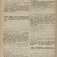 1178 - Page 1166 - Société de chirurgie. Remarques sur un cas de ligature de l'artère carotide primitive, nécessitée par une hèmorrhagie consécutive à l'ouverture spontanée d'un phlegmon de la région amygdalienne, par M. Ehrmann... (Séance du 9 octobre) / Bibliographie. Nouveaux éléments d'anatomie pathologique descriptive et histologique, par A. Laboulbène... [E. Quinqaud] / Manuel d'ophthalmoscopie, par le Docteur Landolt... [Docteur R. Calmettes]