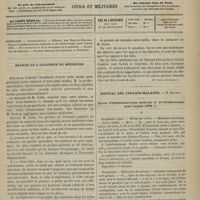 0019 - Page 17 - Sommaire / Séance de l'Académie de médecine. [Dr Victor Revillout] / Hôpital des Enfants-Malades. M. Bouchut. Revue d'ophthalmoscopie médicale et de cérébroscopie pour l'année 1878