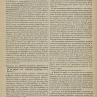 0029 - Page 27 - Revue clinique hebdomadaire. Ulcère tuberculeux de la langue / Statistique des affections rétiniennes observées à la clinique de M. Fieuzal. - Cas d'hémorrhagies rétiniennes de la macula avec excavation atrophique de la papille