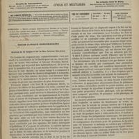 0051 - Page 49 - Sommaire / Revue clinique hebdomadaire. Eczéma de la langue et de la face interne des joues / Tremblement mercuriel