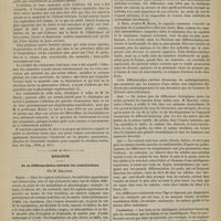 0063 - Page 61 - Physiologie. Note sur l'intégrité de la fonction de reproduction chez les femelles privées de mamelles. Par le Docteur Louis Fiaux... / Biologie. De la différenciation suivant les constitutions. Par M. Delaunay