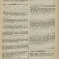 0069 - Page 67 - Hôpital des Enfants-Malades. M. Bouchut. Traitement de l'albuminurie chronique avec anasarque par la fuchsine ou chlorhydrate de rosaniline / Hôpital de Beylerbey (Constantinople). M. Girerd. Des plaies du scrotum avec issue du testicule / Clinique Laryngoscopique. M. Ch. Fauvel. Quelques points de l'embryogénie du larynx. - Vascularisation terminale de la muqueuse laryngienne. - Causes de l'absence de tuberculose ganglionnaire secondaire dans la phthisie laryngée