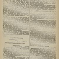 0071 - Page 69 - Thérapeutique. Étude sur le maté ; par M. le Docteur Couty / Académie de médecine. Séance du 21 janvier 1879. Correspondance / Présentation de malade / Discussion sur la septicémie. M. Maurice Perrin