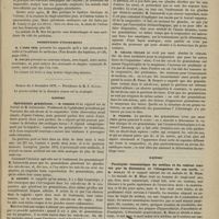 0079 - Page 77 - Société de chirurgie. Séance du 27 novembre 1878. Lecture. Inversion totale de l'utérus, percée par la ligature élastique. M. Hue... / Présentation d'instruments / Séance du 4 décembre 1878. Rapport. Ophthalmie granuleuse. M. Terrier, sur un travail de M. Galezowski / Rapport. Paralysie traumatique du médian et du cubital traitée par la distension et élongation de ces nerfs. M. Duplay