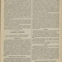 0095 - Page 93 - Hydrologie. Des eaux bicarbonatées sodiques fortes de Vals / Académie de médecine. Séance du 18 janvier 1879. Correspondance / Présentation de pièce pathologique / Élection / Lecture. M. Cadiat : Sur le coeur considéré comme un annexe du système veineux / Discussion sur l'ostéomyélite de l'adolescence. M. Alphonse Guérin, pas plus que MM. Panas et Gosselin