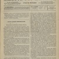 0099 - Page 97 - Sommaire / Revue clinique hebdomadaire. Rhumatisme, localisations et formes diverses