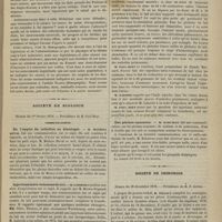 0111 - Page 109 - La natalité en France, par M. le Docteur Bertillon / Société de biologie. Séance du 1er février 1879. Communications. De l'emploi du collodion en histologie. M. Mathias Duval / Injections intra-veineuses de lait. M. Laborde / Des platino-cyanures. M. Rabuteau / Société de chirurgie. Séance du 26 décembre 1878