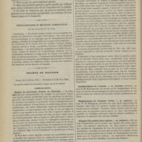 0160 - Page 158 - Hôpital Saint-Louis. M. Fournier. De l'hémiplégie syphilitique / Ophthalmoscopie et méningite tuberculeuse ; par M. le Docteur E. Tachard / Société de biologie. Séance du 15 février 1879. Communications. Emploi du protoxyde d'azote en chirurgie. M. Paul Bert / Lymphatiques de l'utérus. M. Pouchet, au nom de M. Mierzegewski / Régénération de l'humeur vitrée. M. Gréhant, au nom de M. Philippeau / Dangers des poêles sans tuyaux. M. Gréhant / Déformation synostotique du crâne. M. Amy